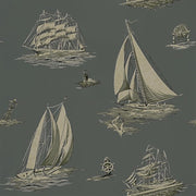 Ralph Lauren Home Tapet Down Easter Boats Fog