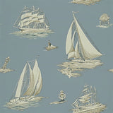 Ralph Lauren Home Tapet Down Easter Boats Mist