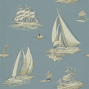 Ralph Lauren Home Tapet Down Easter Boats Mist