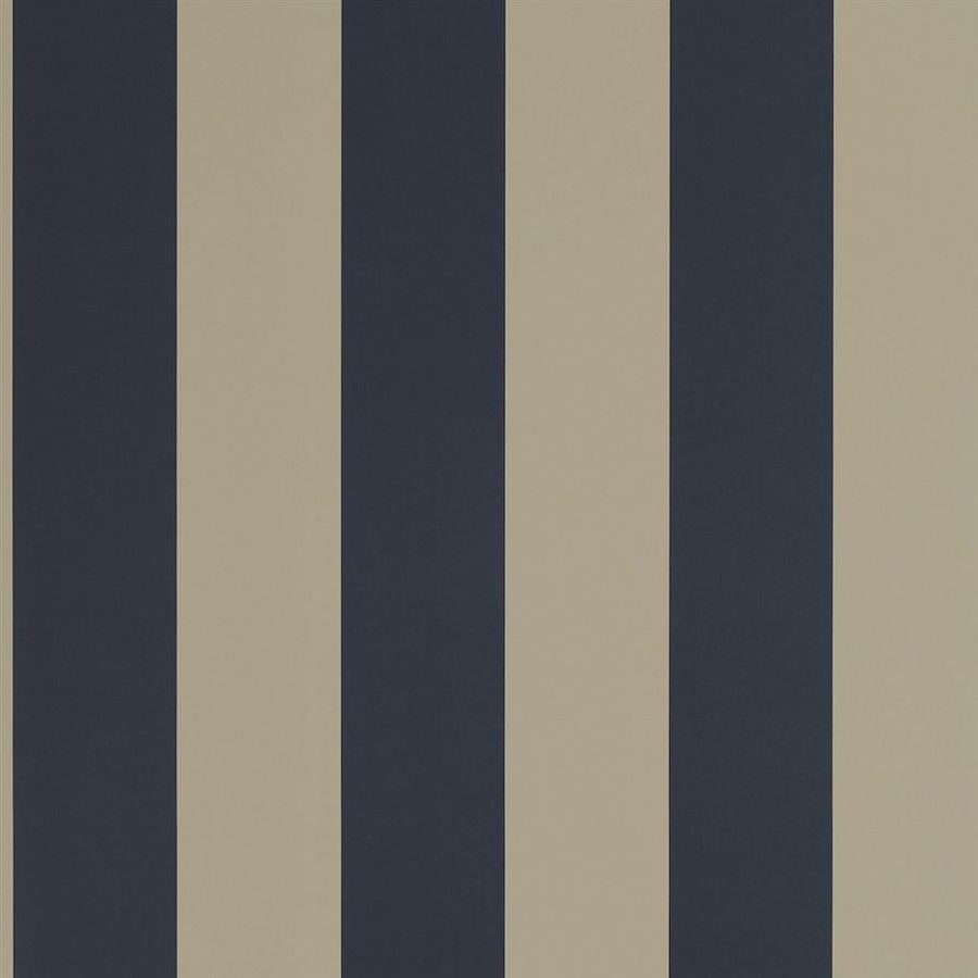 Ladda upp bild till gallerivisning, Ralph Lauren Home Tapet Spalding Stripe Navy Sand
