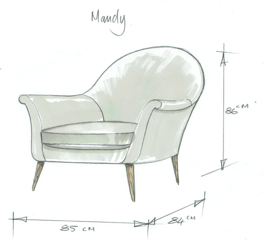 Load image into Gallery viewer, Mandy Armchair COM
