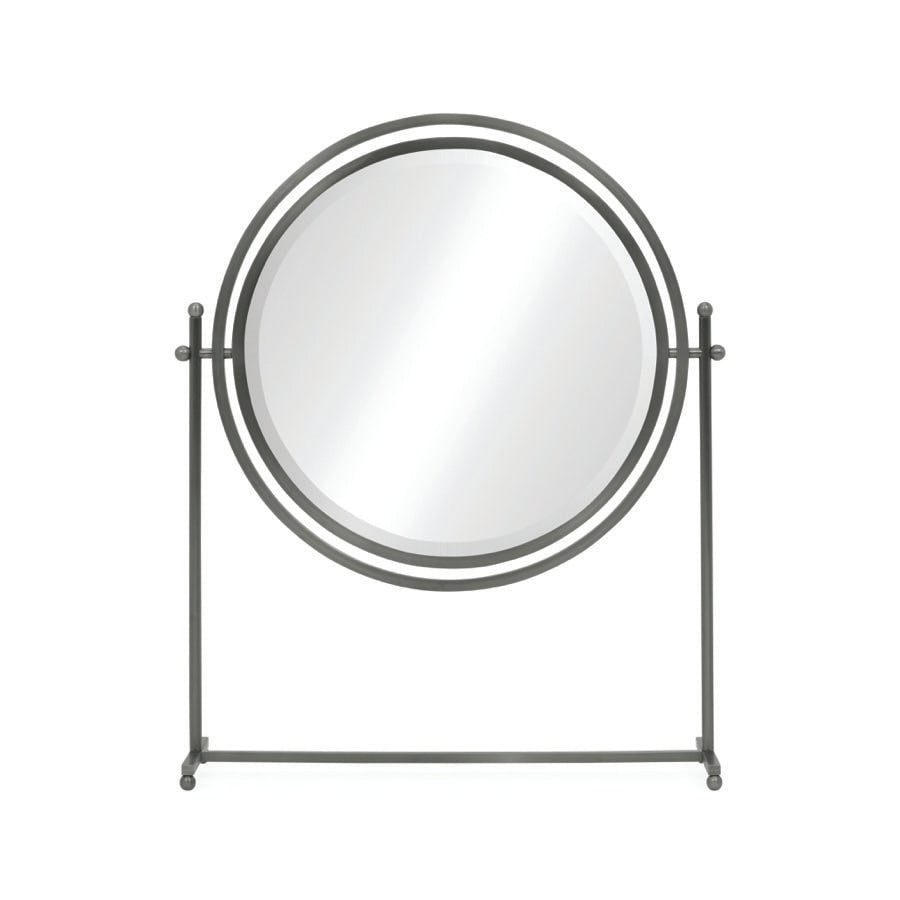 Sandrine Round Tilt Dressing Mirror Antique Bronze