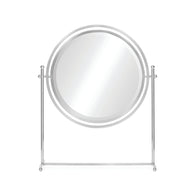 Sandrine Round Tilt Dressing Mirror Nickel