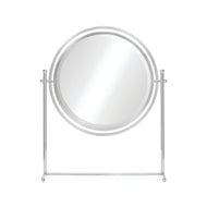 Sandrine Round Tilt Dressing Mirror Nickel