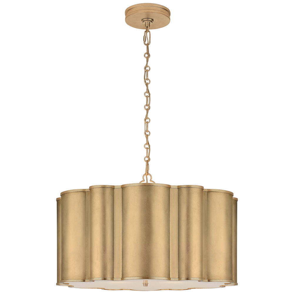 Markos Large Hanging Shade in Gild with Frosted Acrylic