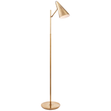 Clemente Floor Lamp in Hand-Rubbed Antique Brass 