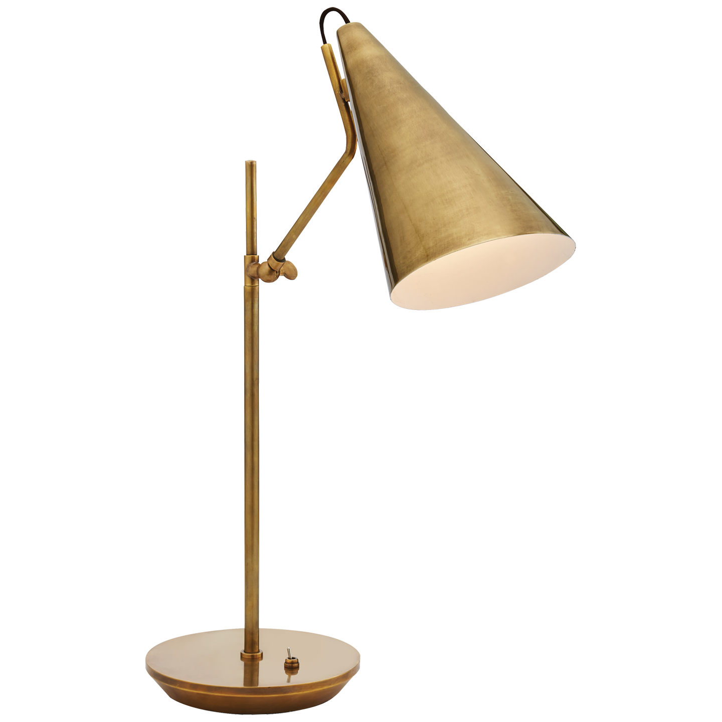 Ladda upp bild till gallerivisning, Clemente Table Lamp in Hand-Rubbed Antique Brass 
