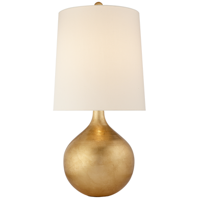 Warren Table Lamp in Gild with Linen Shade