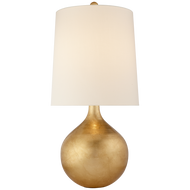 Warren Table Lamp in Gild with Linen Shade
