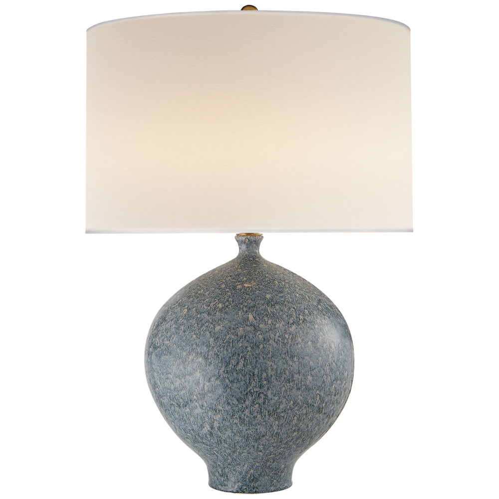 Gaios Table Lamp in Blue Lagoon with Linen Shade