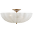 Hand-Rubbed Antique Brass With White Strie Glass