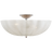 Polished Nickel With White Strie Glass