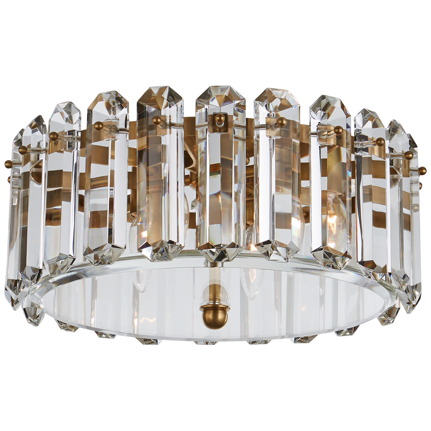 Bonnington Medium Flush Mount in Hand-Rubbed Antique Brass