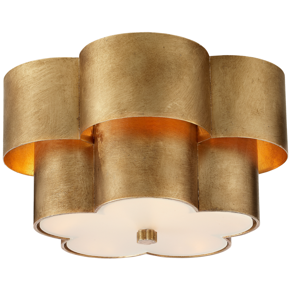 Arabelle Flush Mount in Gild with Frosted Acrylic