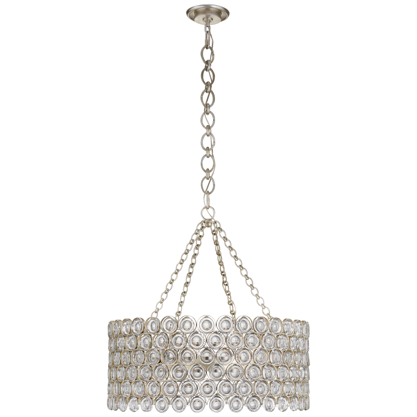 Lade das Bild in den Galerie-Viewer, Lesina Chandelier in Burnished Silver Leaf with Crystal
