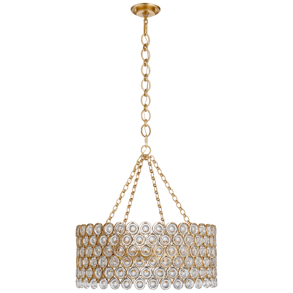 Lesina Chandelier in Gild with Crystal