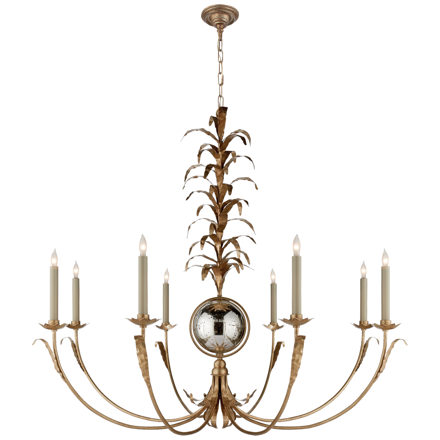 Lade das Bild in den Galerie-Viewer, Gramercy Large Chandelier in Gilded Iron
