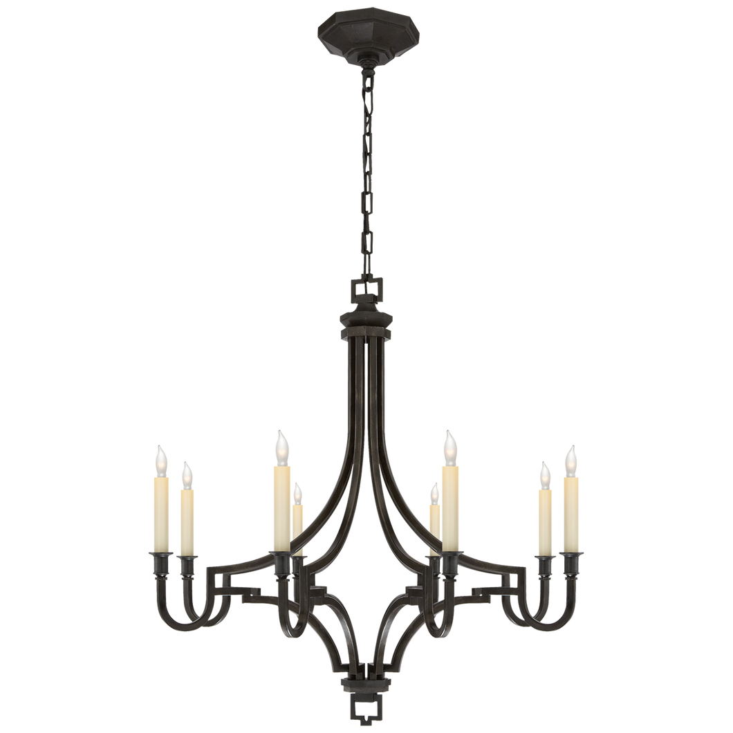 Mykonos Medium Chandelier in Aged Iron