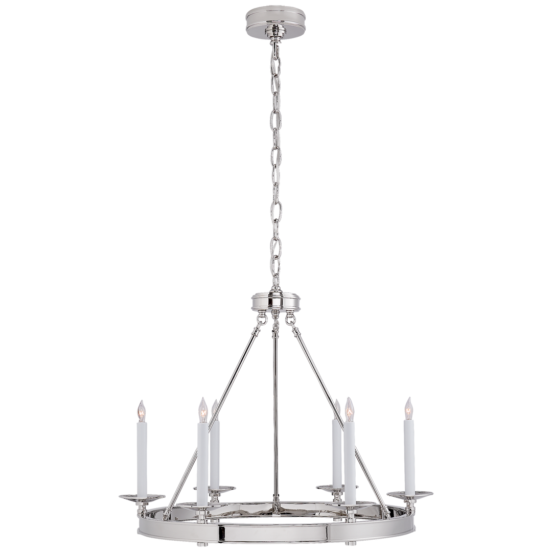 Launceton Small Ring Chandelier in Polished Nickel