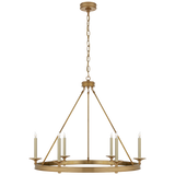 Launceton Ring Chandelier in Antique-Burnished Brass