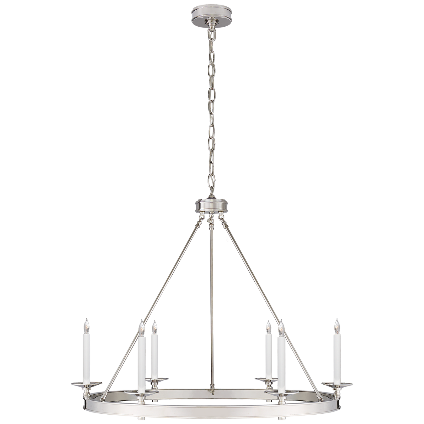 Launceton Ring Chandelier in Polished Nickel