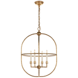 Desmond Open Oval Lantern in Gild