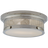 Polished Nickel With White Glass