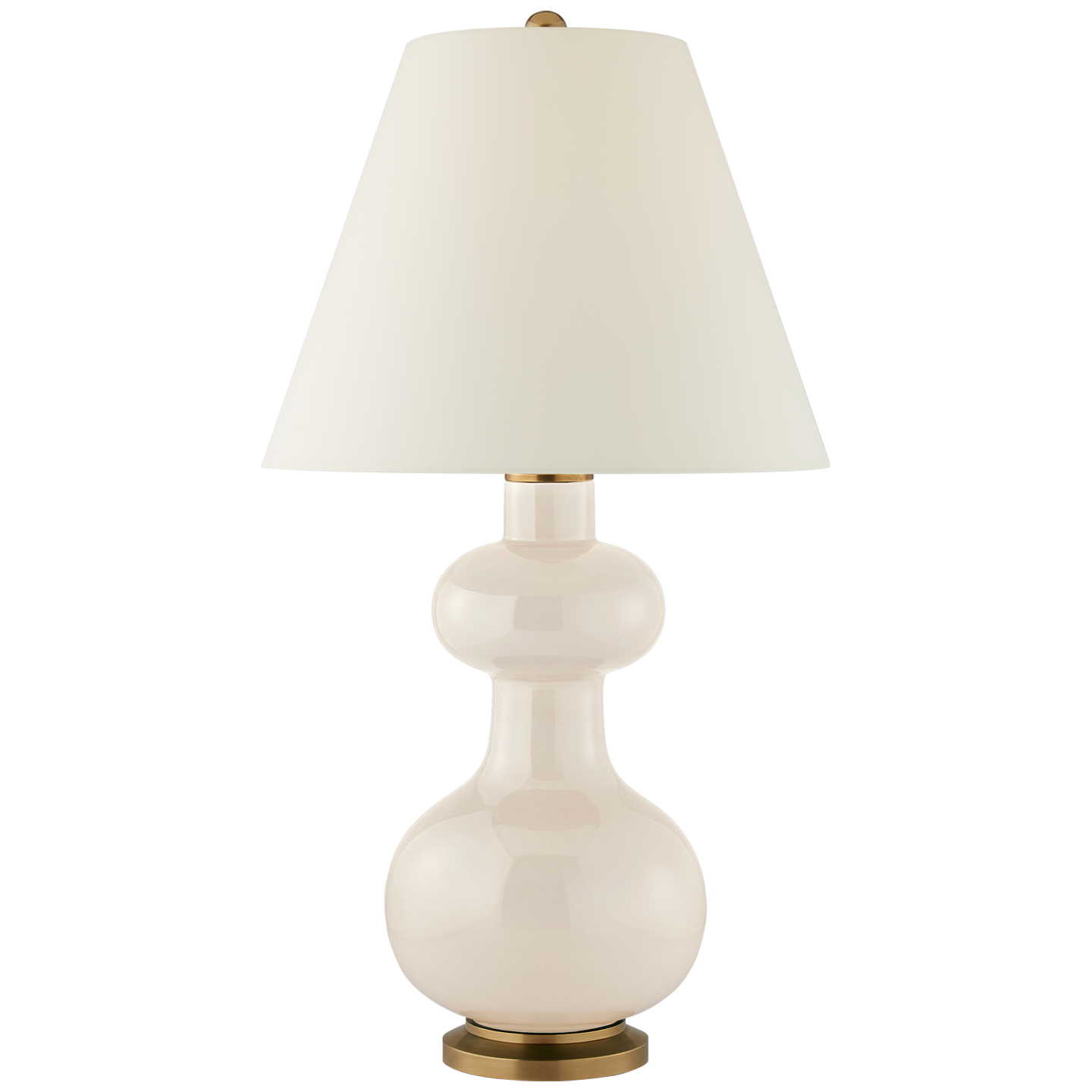 Lade das Bild in den Galerie-Viewer, Chambers Medium Table Lamp in Ivory with Natural Percale Shade
