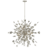 Farfalle Large Chandelier in Burnished Silver Leaf