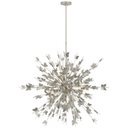 Farfalle Large Chandelier in Burnished Silver Leaf