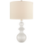 New White with Cream Linen Shade
