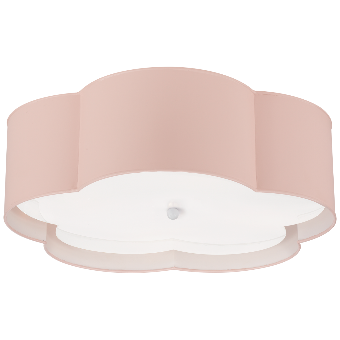 Lataa kuva Galleria-katseluun, Bryce Large Flower Flush Mount in Pink and White with Frosted Acrylic
