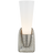 Polished Nickel With White Glass