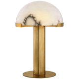 Melange Table Lamp in Antique-Burnished Brass with Alabaster