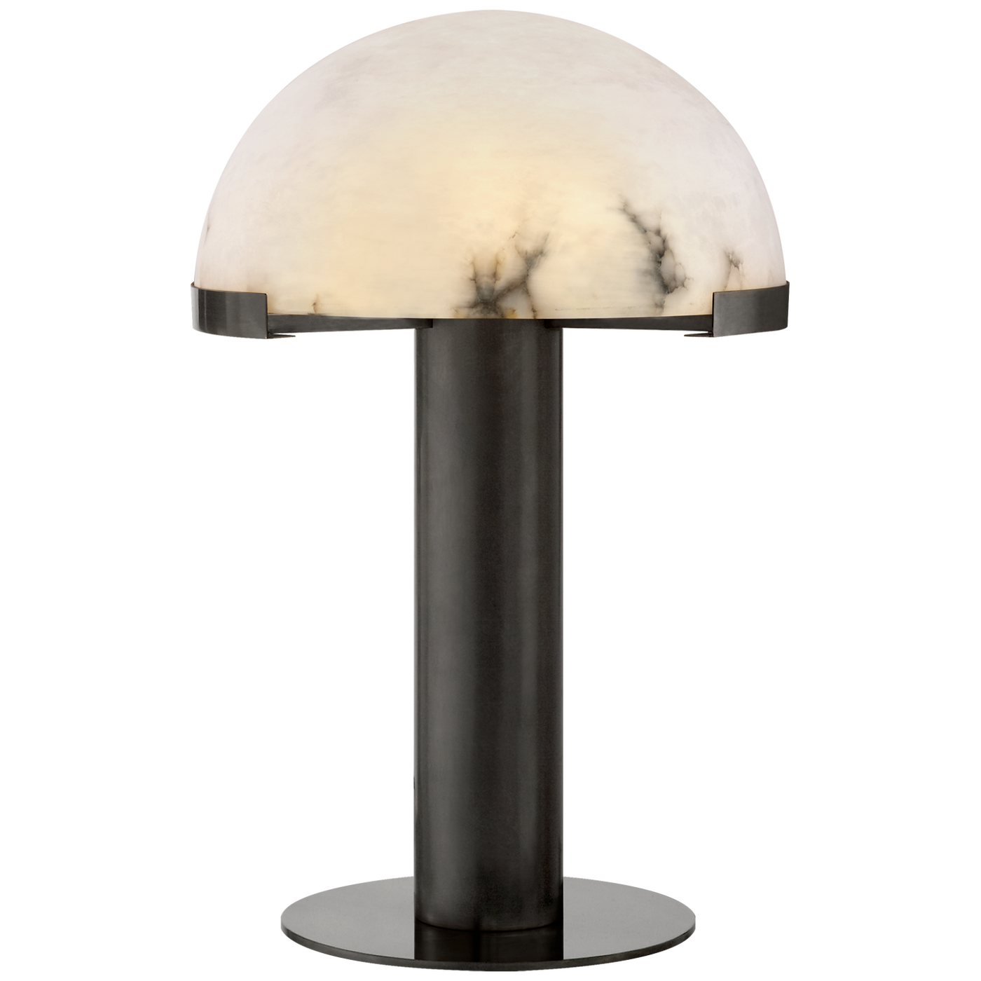 Melange Table Lamp in Bronze with Alabaster