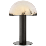 Melange Table Lamp in Bronze with Alabaster