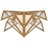 Antique-Burnished Brass With Clear Lined Glass