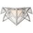 Polished Nickel With Clear Lined Glass