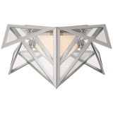 Ori Small Flush in Polished Nickel with Clear Lined Glass
