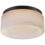 Otto Small Flush Mount in Bronze with Alabaster 