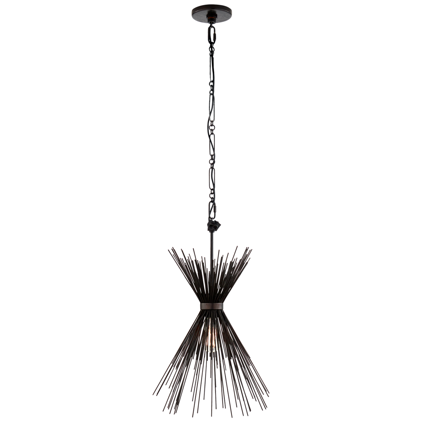 Strada Small Chandelier in Aged Iron