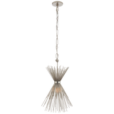 Strada Small Chandelier in Polished Nickel