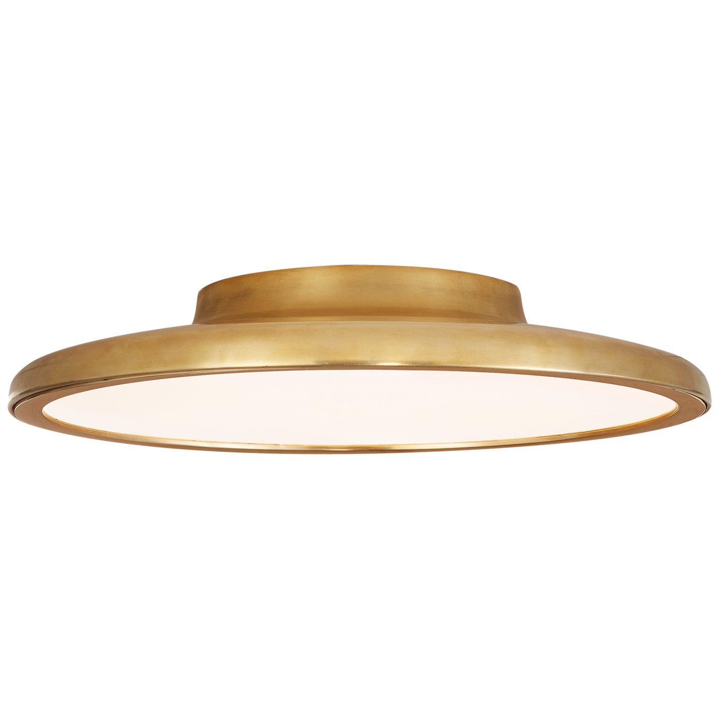Dot 13" Flush Mount in Natural Brass