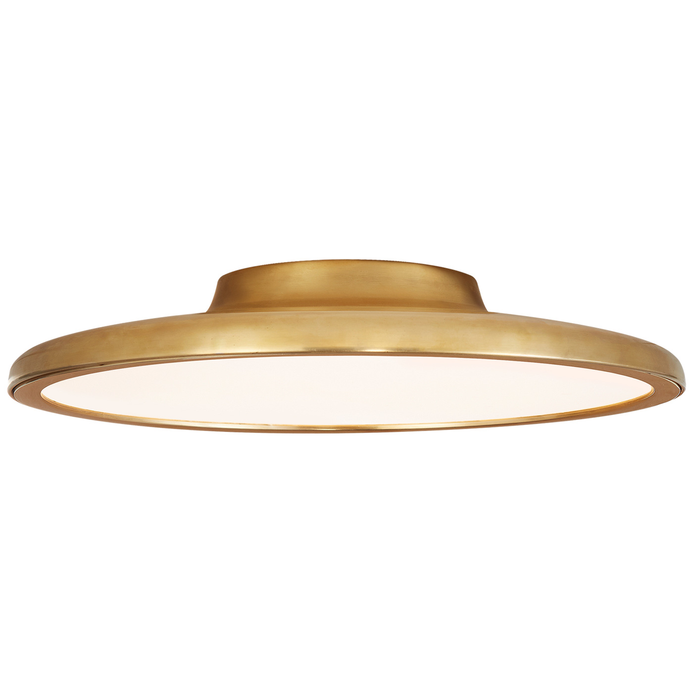 Dot 16" Flush Mount in Natural Brass