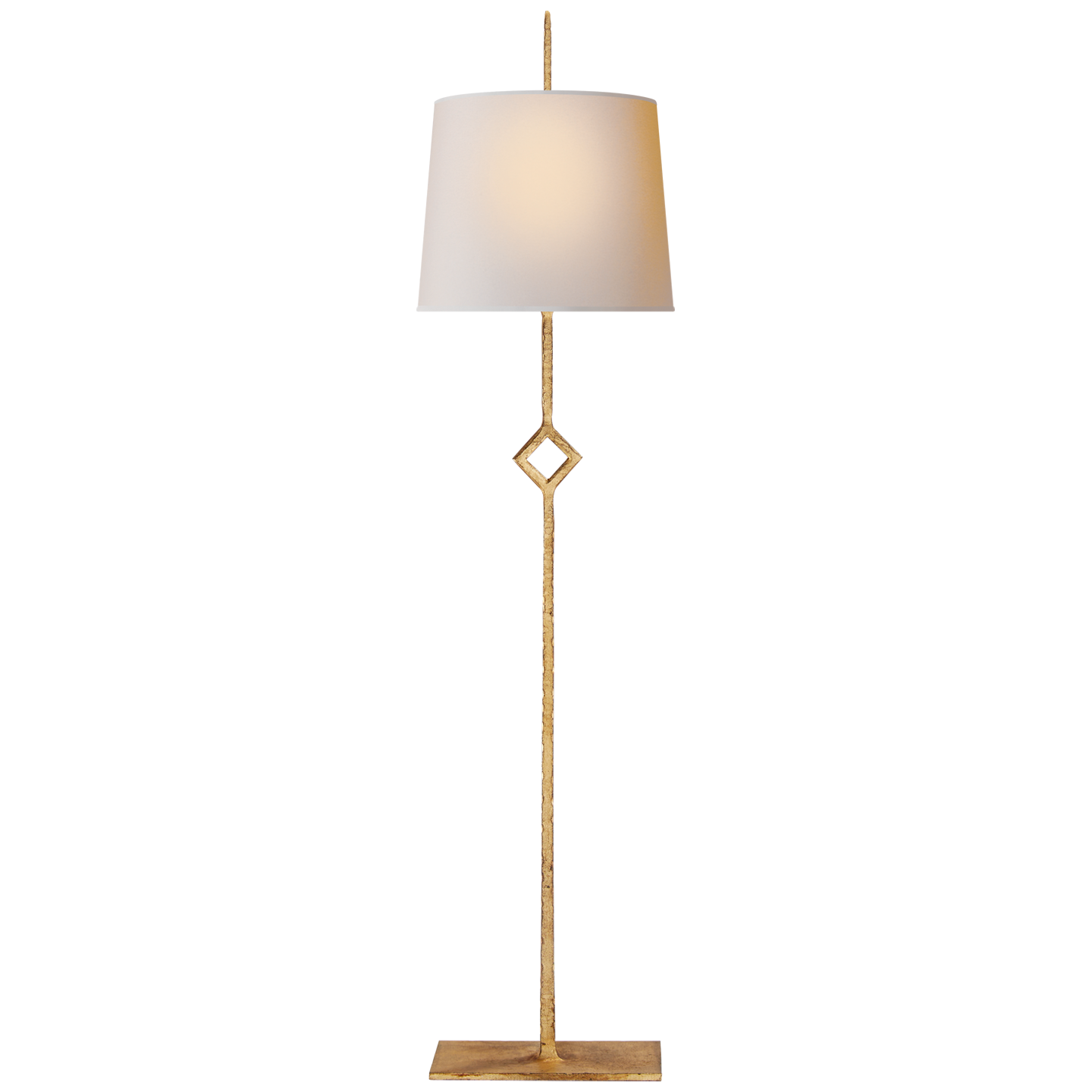 Lataa kuva Galleria-katseluun, Cranston Buffet Lamp in Gilded Iron with Natural Paper Shade
