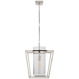 Presidio Small Lantern in Polished Nickel with Clear Glass