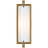Hand-Rubbed Antique Brass With White Glass
