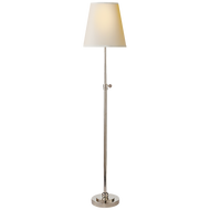 Bryant Table Lamp in Polished Nickel with Natural Paper Shade