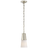 Polished Nickel With White Glass