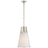 Polished Nickel With White Glass